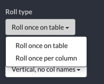 Edit roll type